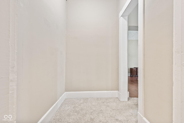 1418 S 7th St, Terre Haute, IN 47802 - hall featuring carpet flooring and baseboards