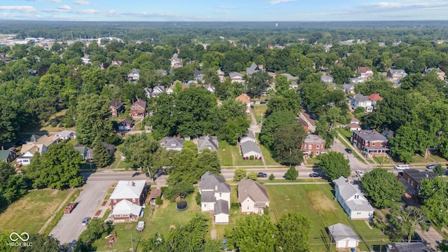 1418 S 7th St, Terre Haute, IN 47802 - aerial view of property's location featuring nearby suburban area