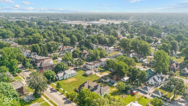1418 S 7th St, Terre Haute, IN 47802 - aerial view of property and surrounding area featuring nearby suburban area
