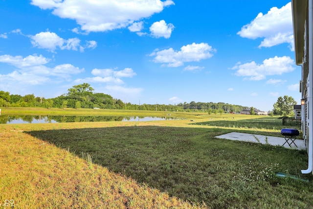 2738 Pointe Club Rd, Indianapolis, IN 46229 - view of green lawn with a water view