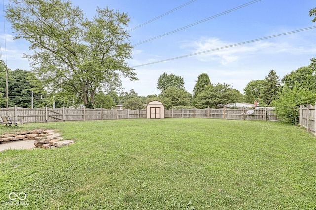 6241 S Meridian St, Indianapolis, IN 46217 - fenced backyard featuring a storage unit