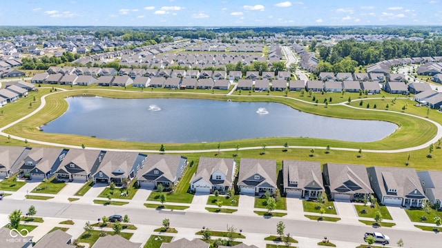 19677 Sumrall Pl, Westfield, IN 46074 - aerial perspective of suburban area featuring a large body of water