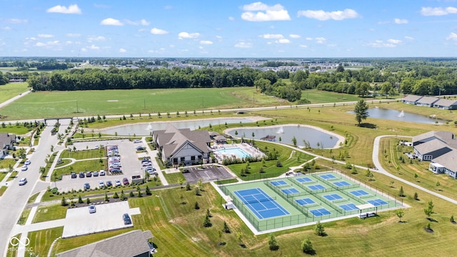 19677 Sumrall Pl, Westfield, IN 46074 - bird's eye view of a nearby body of water and a tree filled landscape