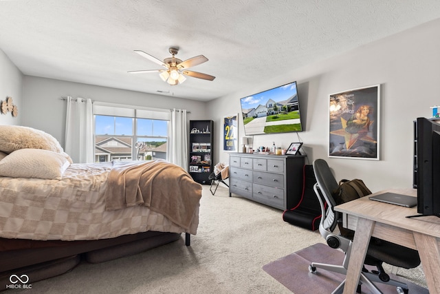 19677 Sumrall Pl, Westfield, IN 46074 - carpeted bedroom featuring an office area and a ceiling fan
