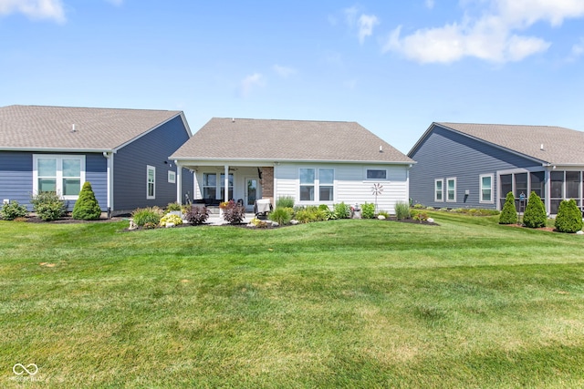 19677 Sumrall Pl, Westfield, IN 46074 - rear view of house featuring a patio area and a lawn