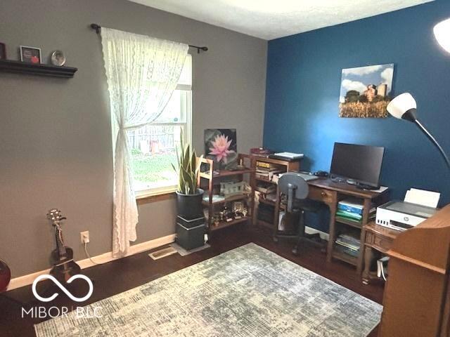 11 Mccutcheon Dr, Lafayette, IN 47909 - office with baseboards and wood finished floors