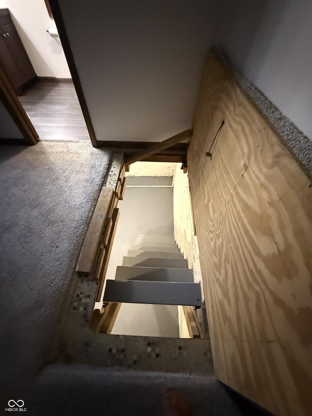 11698 N Bethesda Rd, Mooresville, IN 46158 - stairs featuring wood finished floors