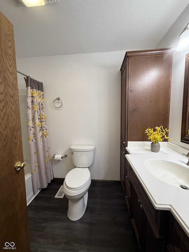 11698 N Bethesda Rd, Mooresville, IN 46158 - full bath featuring vanity, wood finished floors, and shower / bath combination with curtain