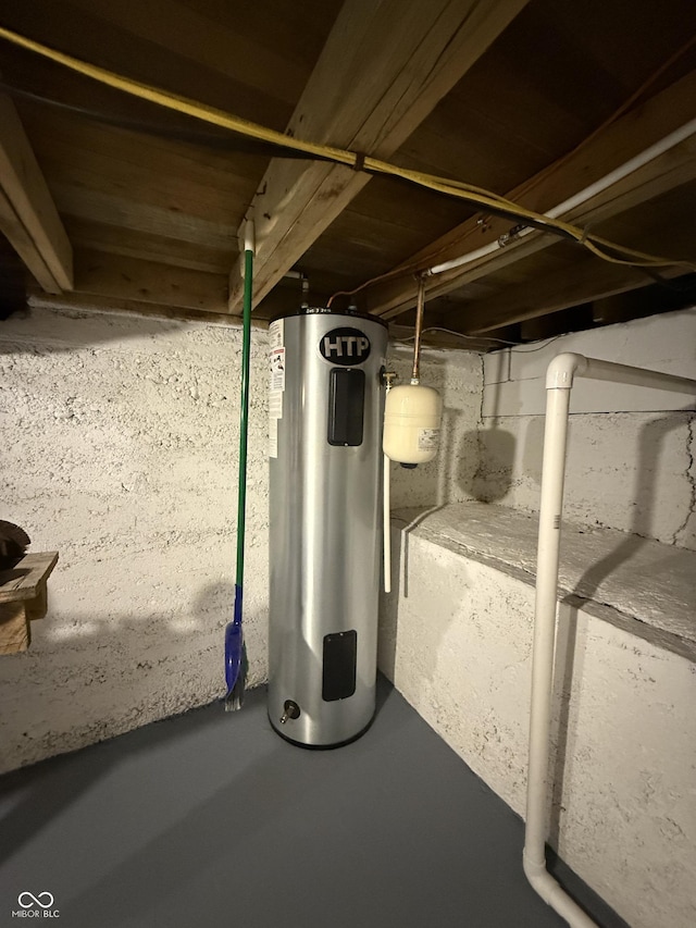 11698 N Bethesda Rd, Mooresville, IN 46158 - unfinished basement featuring electric water heater