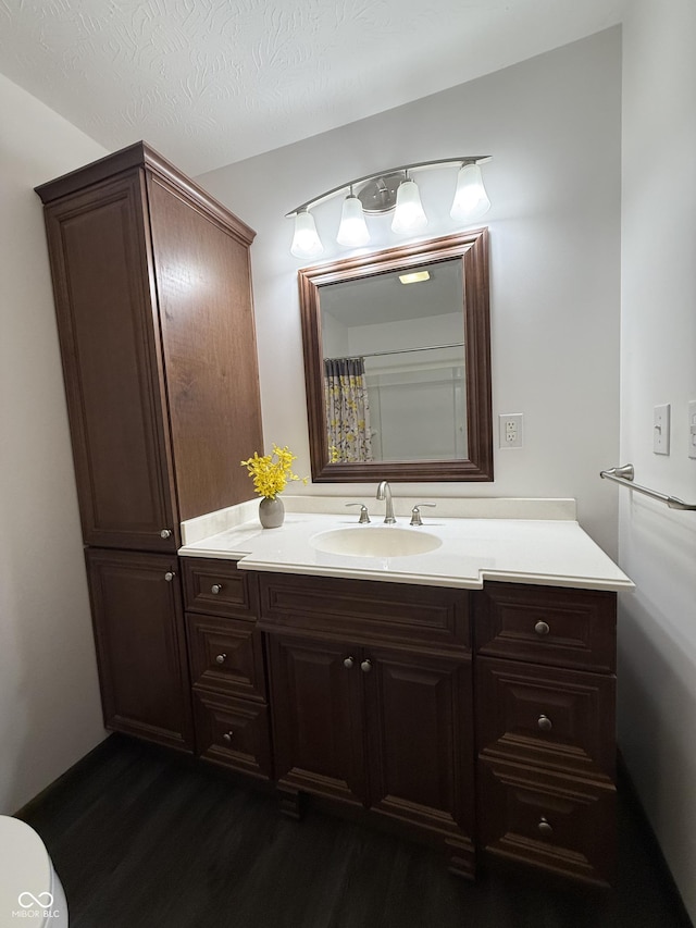 11698 N Bethesda Rd, Mooresville, IN 46158 - bathroom with wood finished floors and vanity