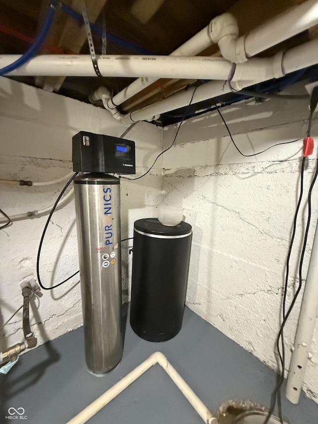 11698 N Bethesda Rd, Mooresville, IN 46158 - basement featuring a water softener system