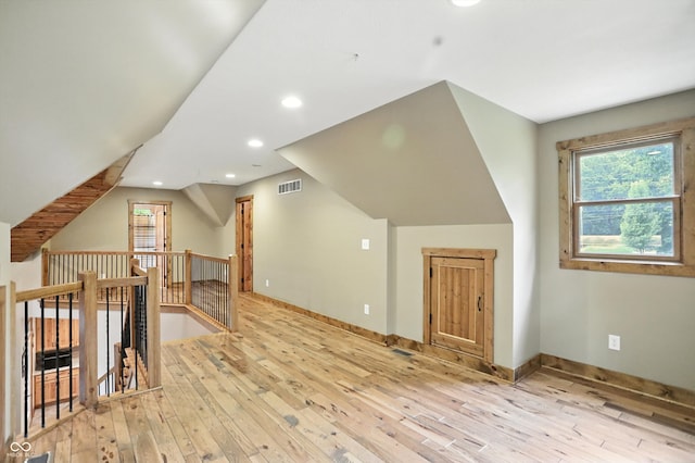 7563 Grizzly Dr, Nineveh, IN 46164 - additional living space featuring hardwood / wood-style floors and recessed lighting