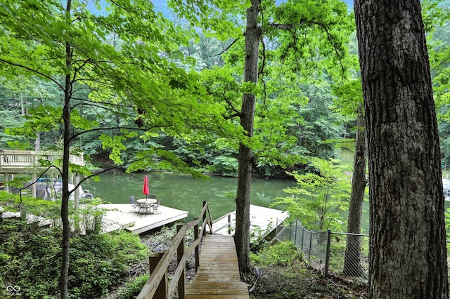 7563 Grizzly Dr, Nineveh, IN 46164 - dock with a water view