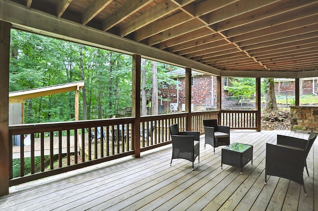7563 Grizzly Dr, Nineveh, IN 46164 - view of deck