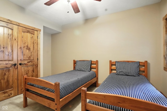 7563 Grizzly Dr, Nineveh, IN 46164 - bedroom with carpet floors and a ceiling fan