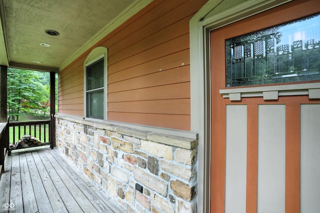 7563 Grizzly Dr, Nineveh, IN 46164 - view of wooden terrace