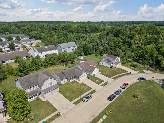 3914 Chenango Pl, West Lafayette, IN 47906 - aerial view of residential area featuring a forest