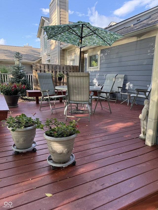 8048 River Bay Dr E, Indianapolis, IN 46240 - wooden deck featuring outdoor dining area