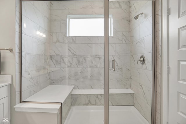 355 Ehrlich Ln, Westfield, IN 46074 - bathroom featuring a stall shower and vanity