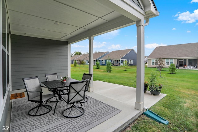 355 Ehrlich Ln, Westfield, IN 46074 - view of patio / terrace featuring a residential view and outdoor dining area