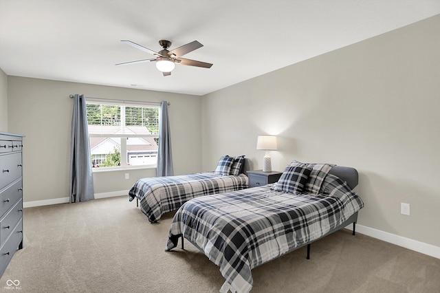 355 Ehrlich Ln, Westfield, IN 46074 - carpeted bedroom featuring baseboards and ceiling fan