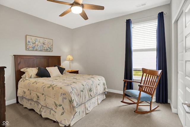 355 Ehrlich Ln, Westfield, IN 46074 - carpeted bedroom with multiple windows and ceiling fan