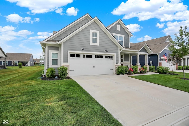 355 Ehrlich Ln, Westfield, IN 46074 - craftsman house featuring a front lawn, concrete driveway, and a garage
