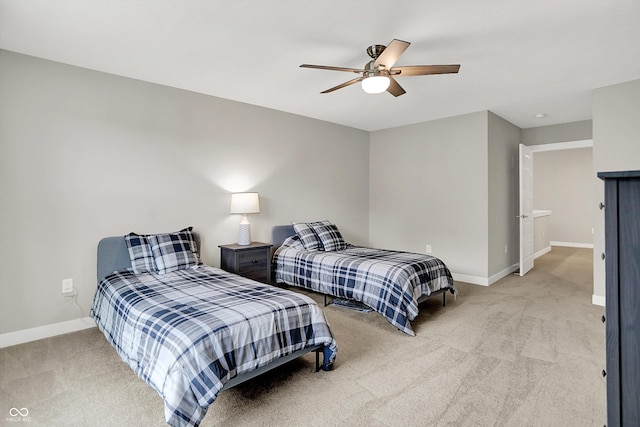 355 Ehrlich Ln, Westfield, IN 46074 - bedroom with light colored carpet and ceiling fan