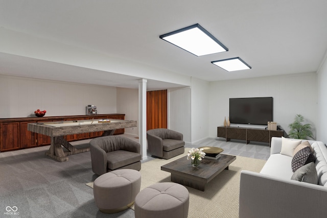 10184 Lakeshore Dr E, Carmel, IN 46033 - living area with light carpet