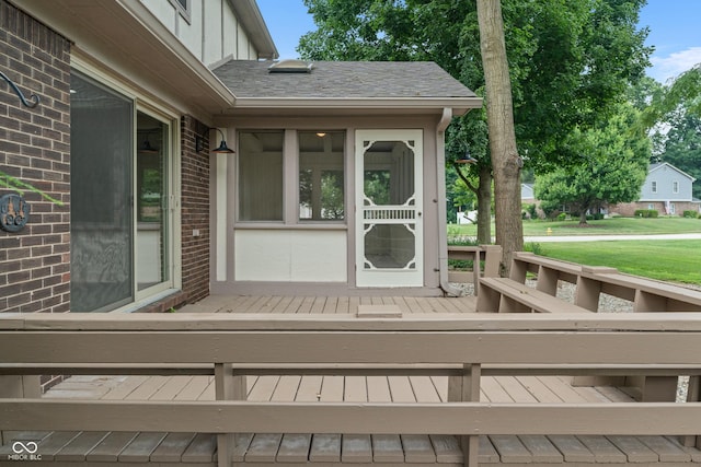 10184 Lakeshore Dr E, Carmel, IN 46033 - view of wooden terrace