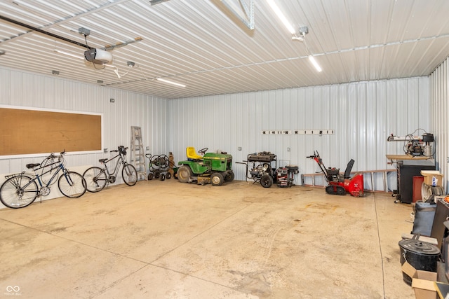 3750 S Whitehorse Rd, Nashville, IN 47448 - garage featuring a garage door opener