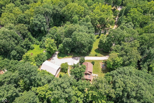 3750 S Whitehorse Rd, Nashville, IN 47448 - aerial view of property's location featuring a heavily wooded area