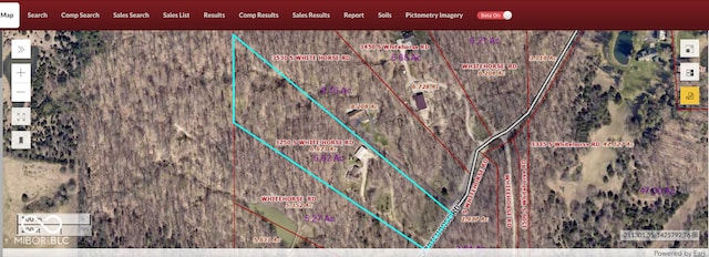 3750 S Whitehorse Rd, Nashville, IN 47448 - map of property location featuring property boundaries highlighted