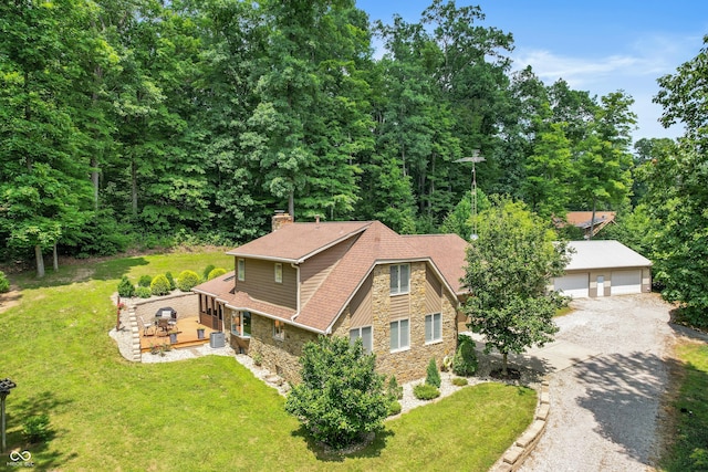 3750 S Whitehorse Rd, Nashville, IN 47448 - view from above of property