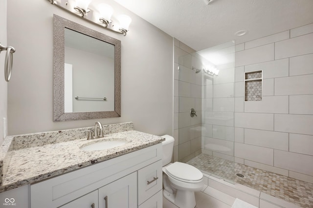 869 N Park Trail Dr, Carmel, IN 46032 - bathroom with vanity and tiled shower