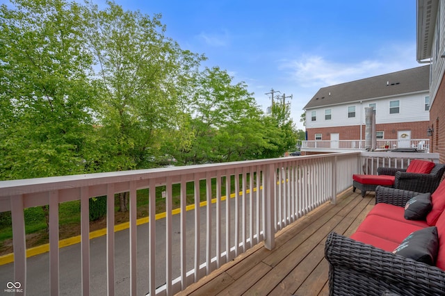 869 N Park Trail Dr, Carmel, IN 46032 - view of wooden deck