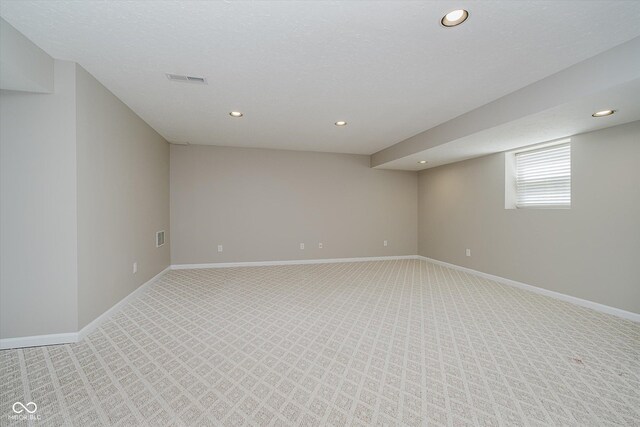 13722 Wendessa Dr, Fishers, IN 46038 - basement featuring recessed lighting and light carpet