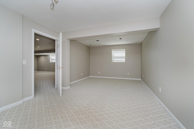 13722 Wendessa Dr, Fishers, IN 46038 - basement featuring light colored carpet and baseboards