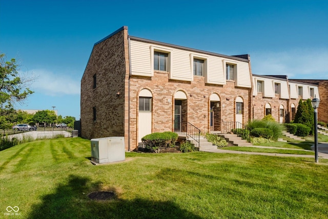 20 Druid Hill Ct, Carmel, IN 46032 - view of property featuring brick siding and a front lawn