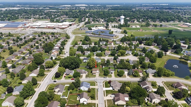 1047 S Jefferson St, Brownsburg, IN 46112 - aerial overview of property's location featuring a nearby body of water
