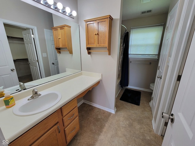1047 S Jefferson St, Brownsburg, IN 46112 - full bathroom with vanity, shower / bath combo, and a closet
