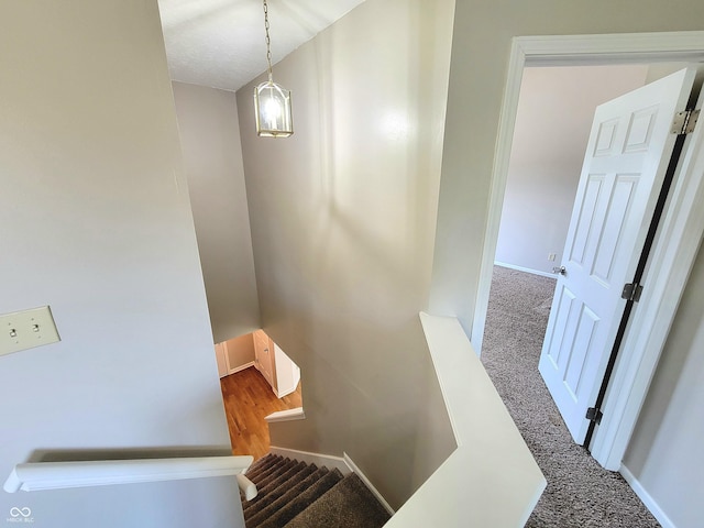 1047 S Jefferson St, Brownsburg, IN 46112 - staircase with carpet