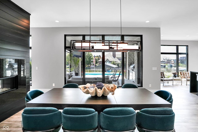 13417 Cambridge Cove Way, Fishers, IN 46055 - dining room featuring wood finished floors and recessed lighting