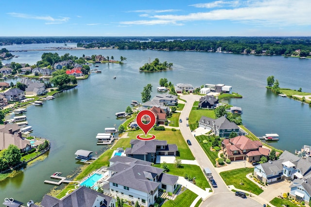 13417 Cambridge Cove Way, Fishers, IN 46055 - aerial view of residential area with a nearby body of water