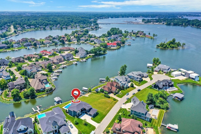 13417 Cambridge Cove Way, Fishers, IN 46055 - aerial perspective of suburban area featuring a large body of water