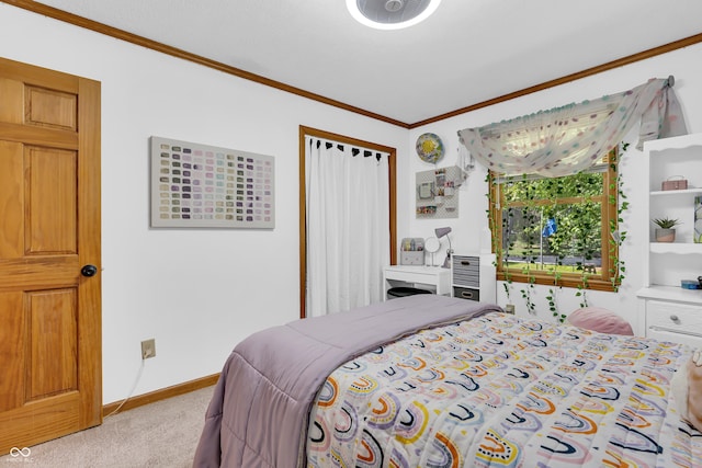 11534 Capistrano Cir, Indianapolis, IN 46236 - bedroom with carpet flooring and ornamental molding
