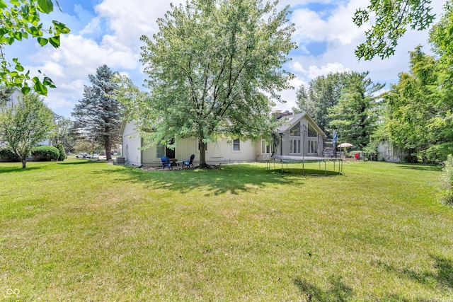 11534 Capistrano Cir, Indianapolis, IN 46236 - view of green lawn featuring a trampoline