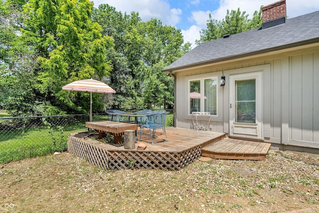 11534 Capistrano Cir, Indianapolis, IN 46236 - deck with outdoor dining space