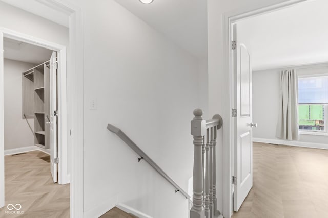 1003 Alabama St, Indianapolis, IN 46202 - stairs featuring baseboards
