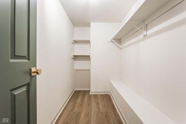 316 Ohmer Ave, Indianapolis, IN 46219 - walk in closet featuring light wood-style floors